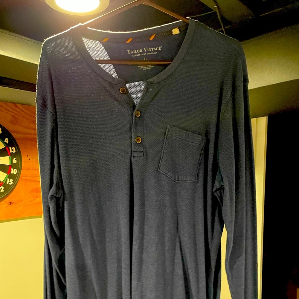 Tailor Vintage Henley Blue - XL